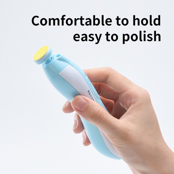 Baby Electric Nail File Trimmer | 8 in 1 Safe Baby Nail Trimmer | Baby Nail Clippers with 6 Grinding Heads and Light | Baby Nail Care Kit for All Ages
