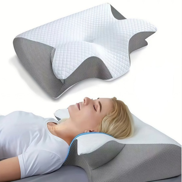 sunmmer cold Sleeping memory pillow slow rebound memory cotton pillow neck pillow butterfly pillow cervical pillow