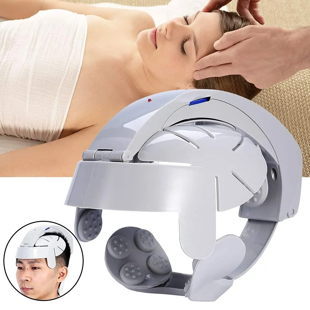 Electric Head Massage Helmet Vibration Therapy Brain Massager